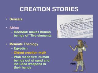 CREATION STORIES
