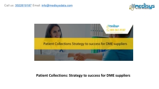 Patient Collections: Strategy to success for DME suppliers