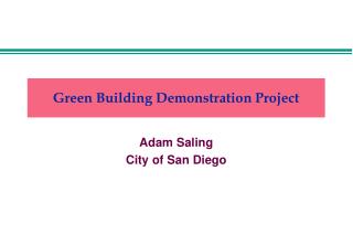 Green Building Demonstration Project