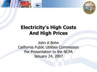 Electricity’s High Costs And High Prices
