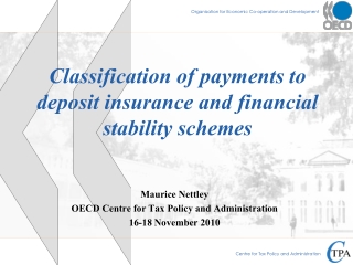Classification of payments to deposit insurance and financial stability schemes