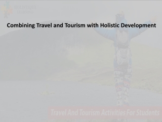 Travel and tourism activities for children
