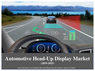 Automotive Head-up Display Market - Industry Analysis, Size, Share, Growth, Trends, and Forecast 2019-2025