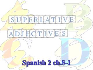 Spanish 2 ch.8-1