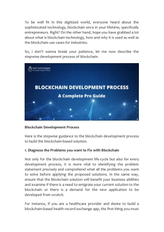 Blockchain Development Process - A Complete Pro Guide