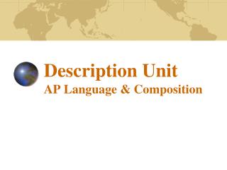 Description Unit AP Language &amp; Composition