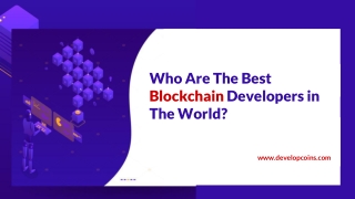 Who are the best blockchain developers in the world?