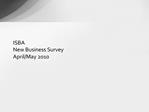 ISBA New Business Survey April