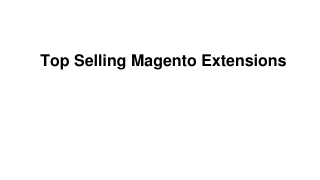 Top Selling Magento 2 Extensions