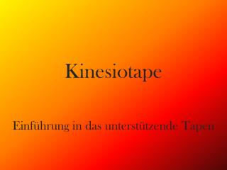 Kinesiotape