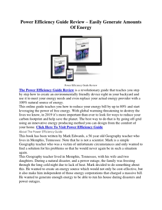 Power Efficiency Guide Free Pdf