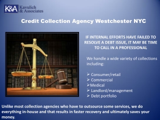 Credit Collection Agency Westchester NYC