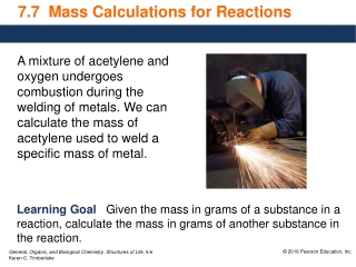 7.7 Mass Calculations for Reactions