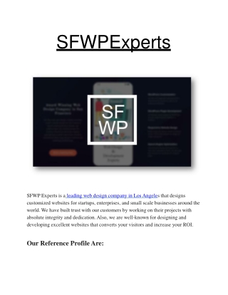 SFWP Experts-Los Angeles