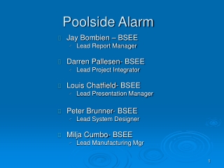 Poolside Alarm