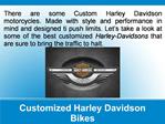 Customized Harley Davidson Bikes
