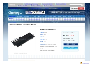 TOSHIBA Portege Z830 battery and TOSHIBA Portege Z830 charge