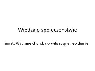 Wiedza o społeczeństwie