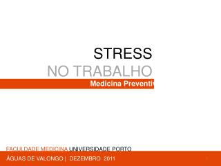 STRESS NO TRABALHO