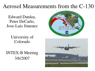 Aerosol Measurements from the C-130