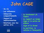 John CAGE