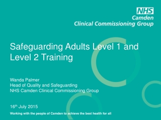 Safeguarding Adults Level 1 and Level 2 Training