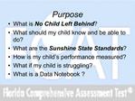 Florida Comprehensive Assessment and YOUR Child