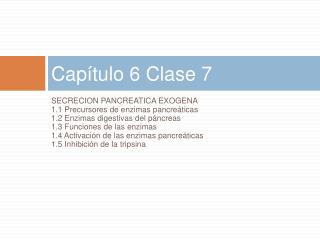 Capítulo 6 Clase 7