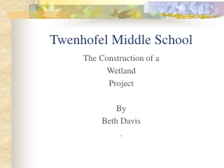 Twenhofel Middle School