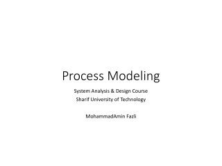 Process Modeling