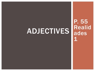 Adjectives