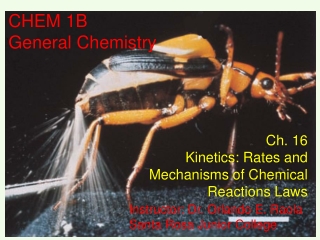 CHEM 1B General Chemistry