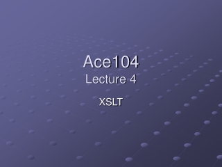 Ace104 Lecture 4