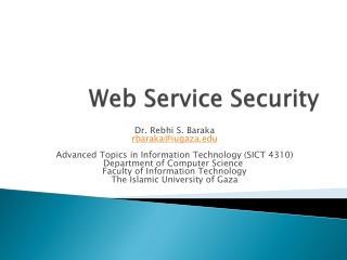 Web Service Security