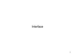 Interface