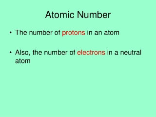 Atomic Number