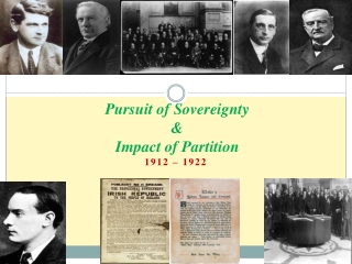 Pursuit of Sovereignty  &amp;  Impact of Partition