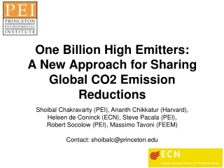 One Billion High Emitters: A New Approach for Sharing Global CO2 Emission Reductions