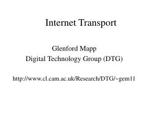 Internet Transport