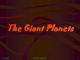 The Giant Planets