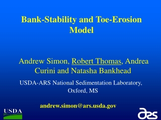 Bank-Stability and Toe-Erosion Model