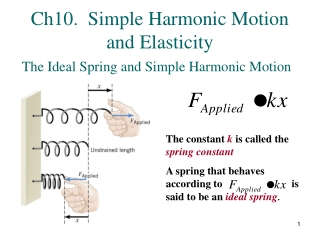 Ch10.  Simple Harmonic Motion and Elasticity