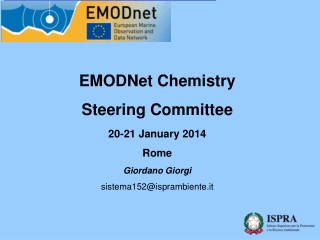 EMODNet Chemistry  Steering Committee 20-21 January 2014 Rome Giordano Giorgi