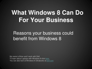 Enhance Your Business With Windows 8