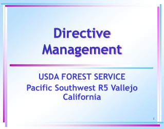 Directive Management