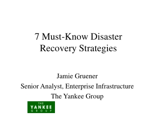 7 Must-Know Disaster Recovery Strategies