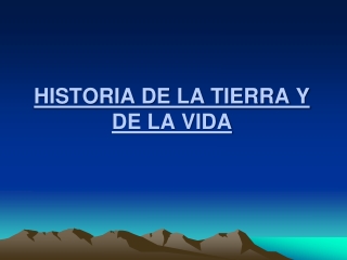 TIEMPO GEOLÓGICO Y ERAS