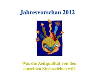 Jahresvorschau 2012