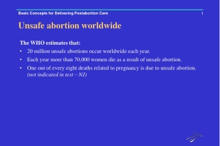 Unsafe abortion worldwide