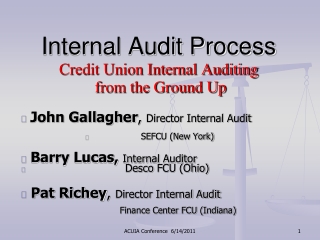 Internal Audit Process